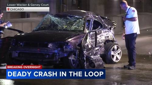 1 killed, 1 injured in crash on Lower Wacker Drive in Loop, Chicago police say