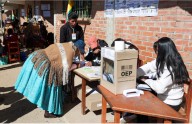 Cerraron comicios en Bolivia tras una jornada que transcurrió con normalidad