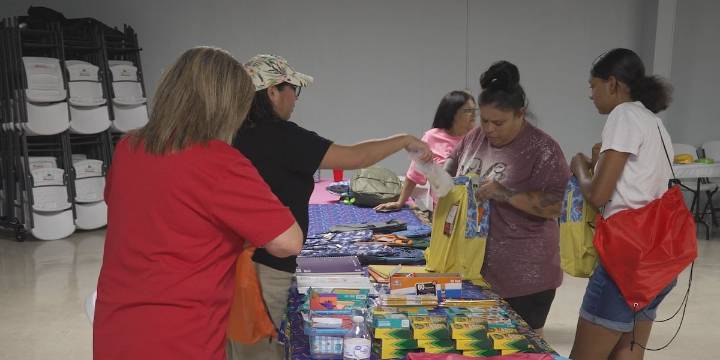 Bryan Elks Lodge helps families prepare for new school year with supplies and hairstyles