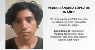 Se busca a Pedro Sánchez López de 16 años de edad