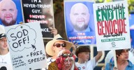 Vance Mocked With Chubby-Face Memes as Protesters Tell Him to ‘Go Home’ From Vacation