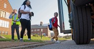Plenty of buses for fewer students on first day in SLPS