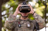 Soldiers using IVAS headsets, Dronebusters at the U.S.