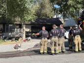 1 person sent to hospital after Sandy house fire