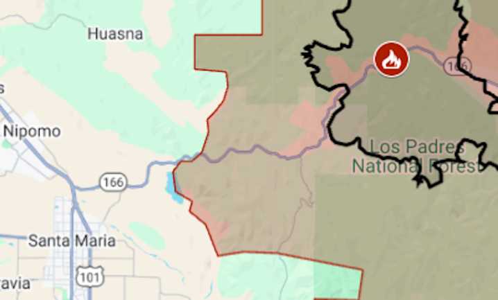Map: Gifford Fire evacuations in Central California