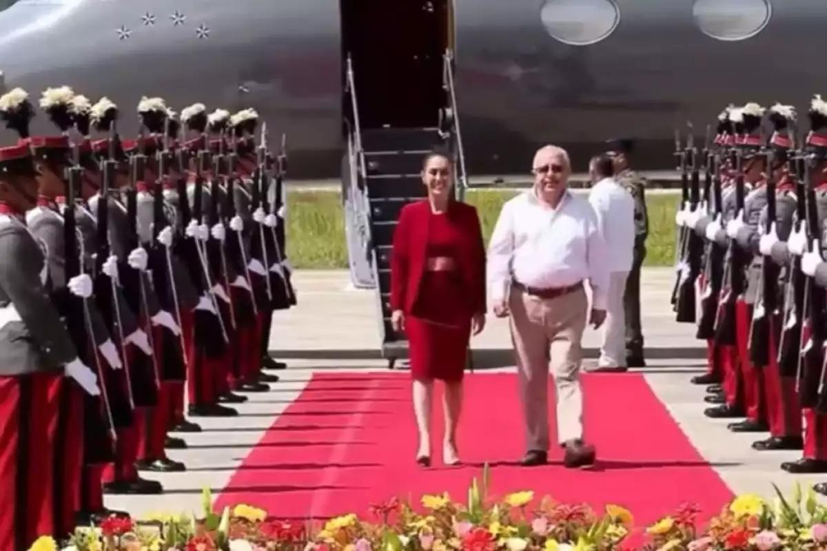 Claudia Sheinbaum llega a Guatemala para reunirse con Bernardo Arévalo: así será su agenda