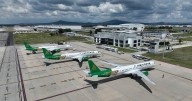 ‘Obrigado’: Tercer avión brasileño de la nueva flotilla de Mexicana aterriza en el AIFA