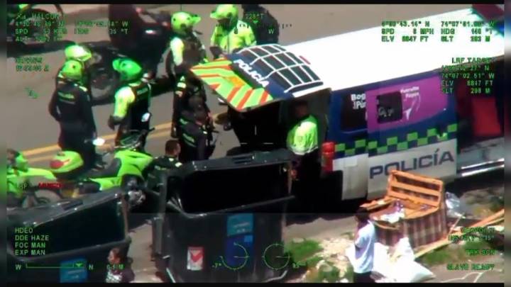 Oficial de la Policía de Bogotá resultó herido en medio de un intento de hurto