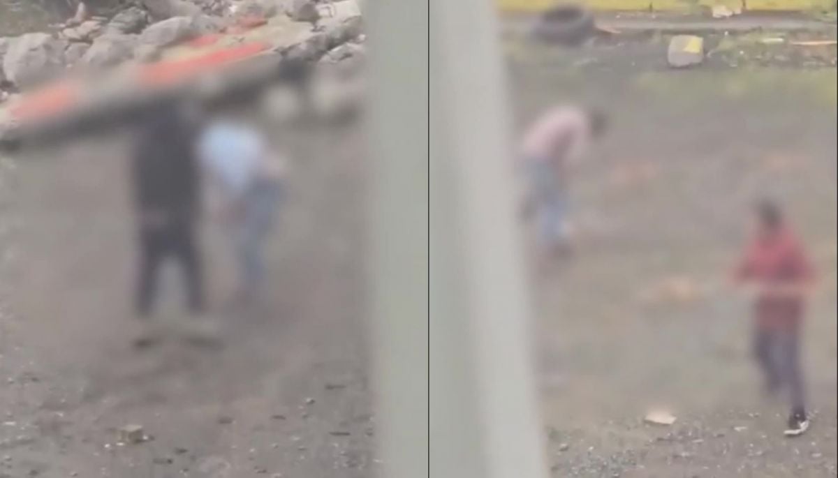 Vecinos captan a sujeto apuñalando a mujer en plena vía pública en Concepción