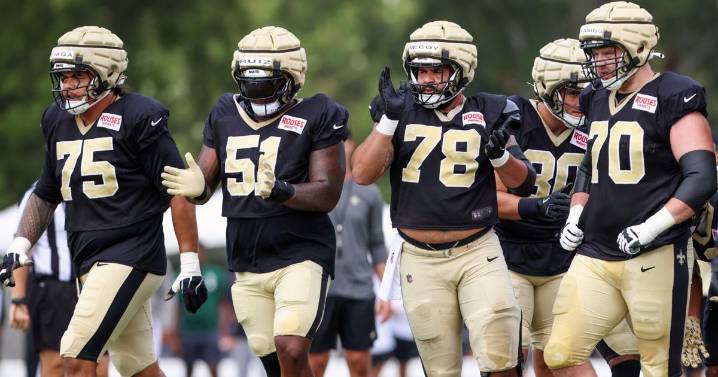 Another Saints starting offensive lineman went down with an injury. Here's the latest.