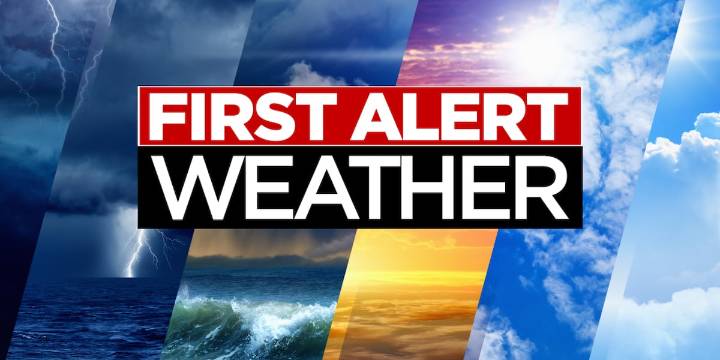 Cooler today as drier air filters in