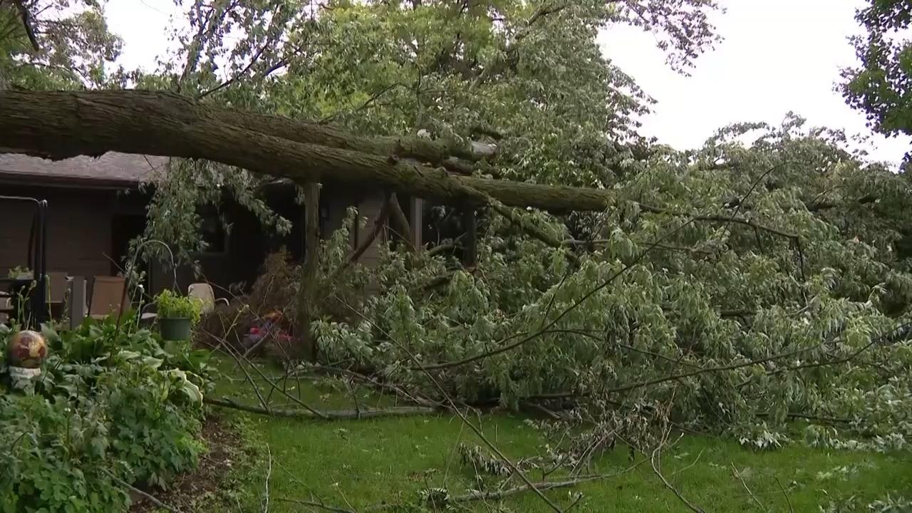 Powerful storm topples trees and damages homes in Nebraska