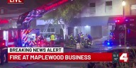 Firefighters battle 2nd alarm fire at Maplewood restaurant