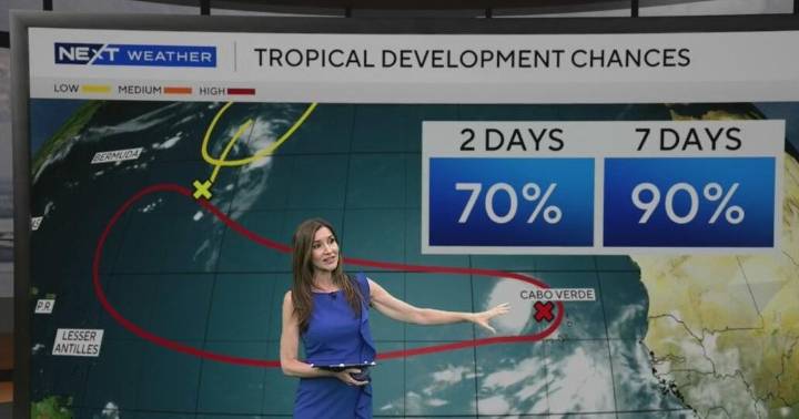 Tropical wave in Atlantic could become first hurricane of the 2025 Atlantic season