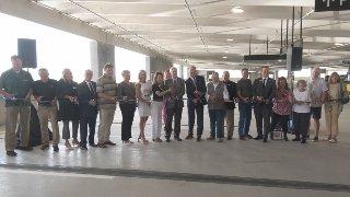 Officials cut ribbon on $47 million parking ramp at Hector airport