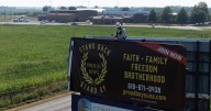 Company removes controversial Proud Boys billboard near Clinton County school