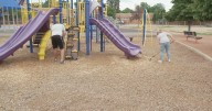 Members of Denver Public Schools Foundation work with partners to clean up campuses before classes begin
