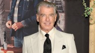 Pierce Brosnan's handsome 6'4 model son towers over him in rare joint appearance