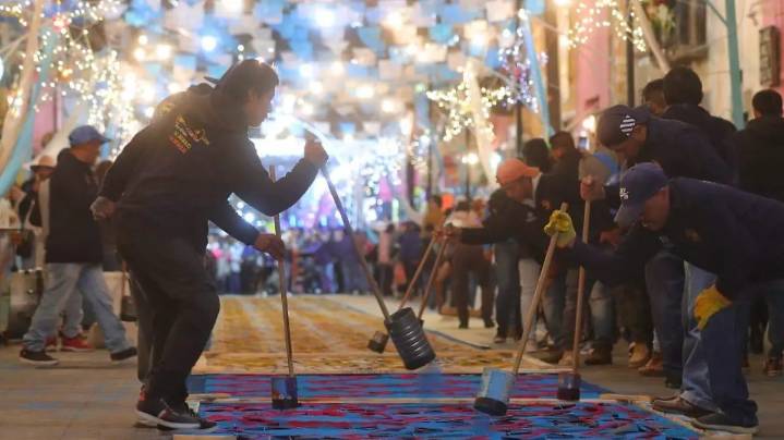 Alfombras de Huamantla se acercan a la declaratoria de patrimonio de la humanidad