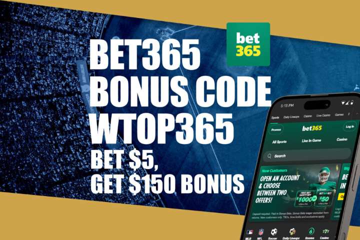 Bet365 Bonus Code WTOP365: Get $150 Any Game Betting Bonus