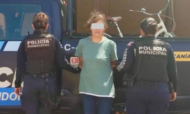 Detienen a mujer con posibles drogas en fraccionamiento Puerta Real