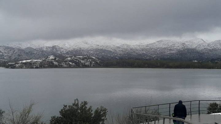 Sorpresiva nevada en San Luis, en plena tormenta de Santa Rosa