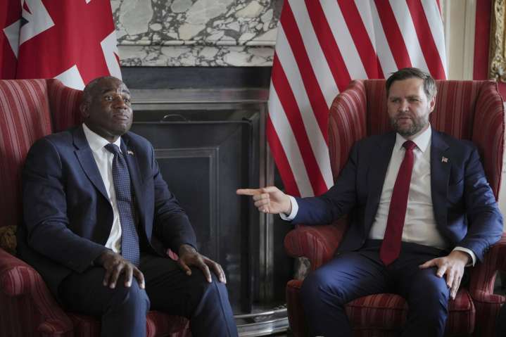 Vance and Lammy discuss Israel’s plans for control of Gaza City