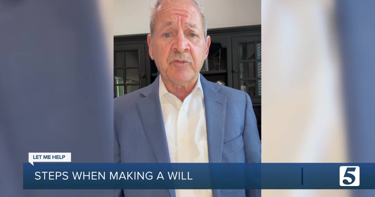 Let Me Help: Steps when making a will