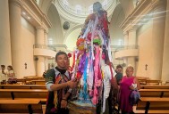 Santiago, el peregrino guadalupano, está en La Paz y se prepara para llegar a Los Cabos