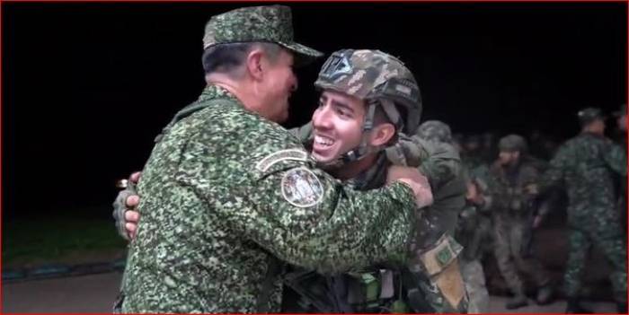 Impactantes imágenes de la liberación de los 33 Soldados en el Guaviare