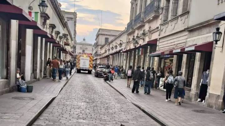 Fuga de gas en un local del Centro moviliza a bomberos y Policía Morelia