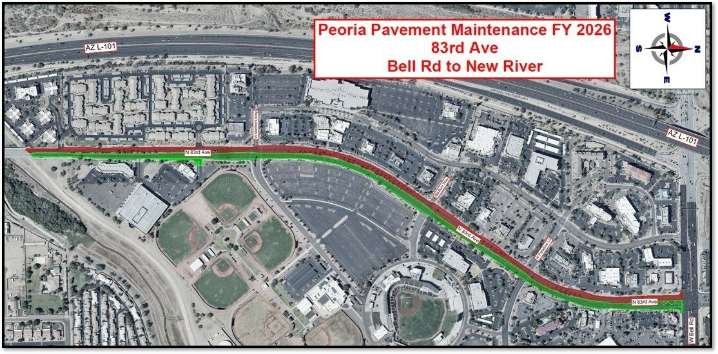 Prepare for 83rd Avenue traffic restrictions from Skunk Creek Wash to Bell Road
