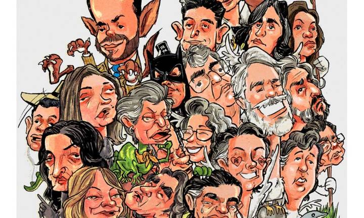 Caricatura De Leo Parra : Estanque presidencial