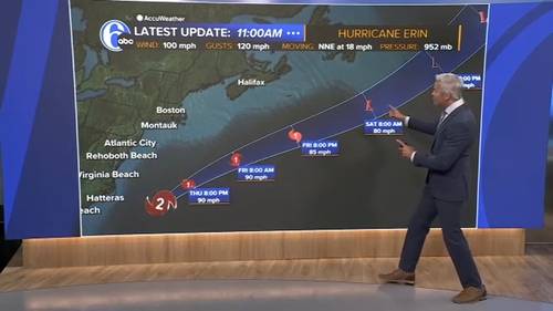 New Jersey declares State of Emergency for Hurricane Erin