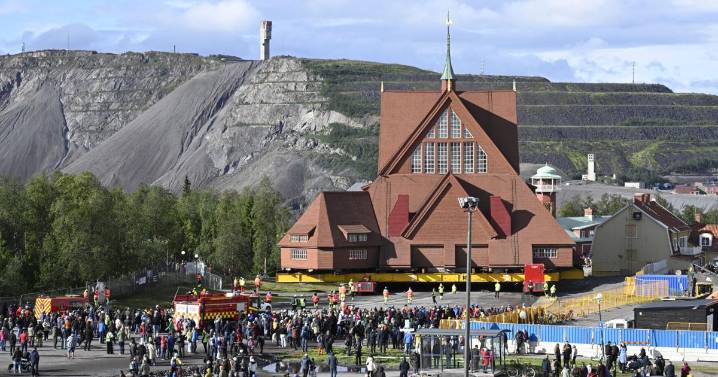 This Swedish church is moving 3 miles down the road. It's relocating before a mine swallows the town