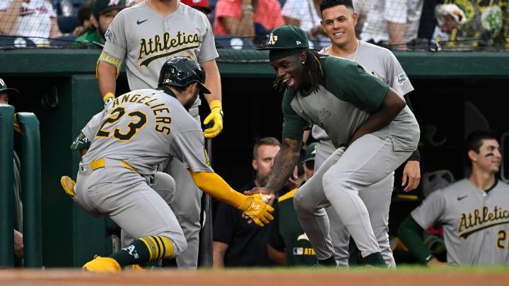 Athletics' Shea Langeliers has 3-HR night for 2nd time in '25