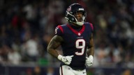 Texans TE Brevin Jordan in tears after suffering leg injury