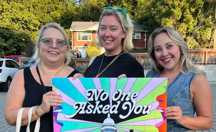Ramsie Monk featured speaker as Greenbrier Democratic Women kick-off for “Lights, Camera, Liberation” event campaign.