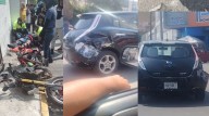 Automovilista huye tras atropellar dos veces a moto repartidor en Jiutepec