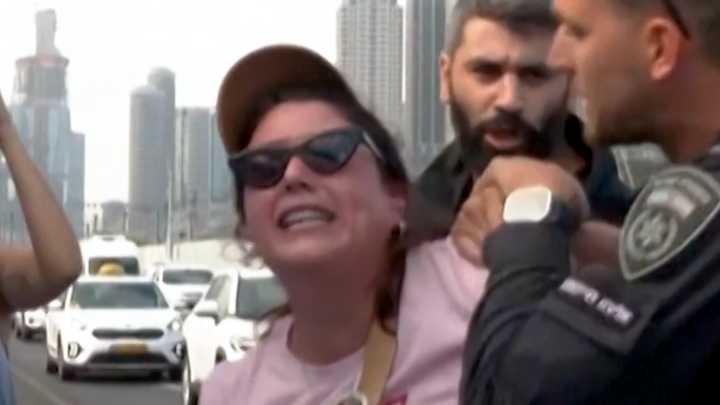 Israeli police arrest woman during ‘Day of Disruption’ protest