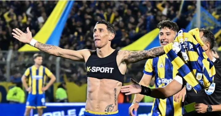 Ángel Di María le da el clásico a Rosario Central con un impresionante gol de tiro libre