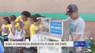 East Texas youth organization gives away snow cones, raises money for flood victims