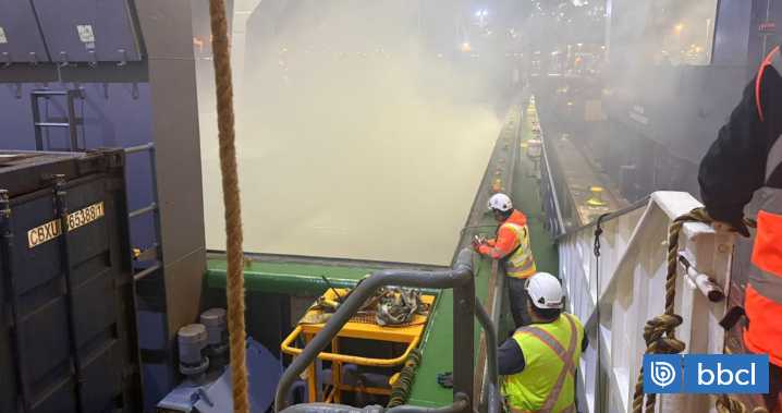 Amago de incendio afectó a Puerto de San Antonio: trabajadores portuarios debieron ser evacuados