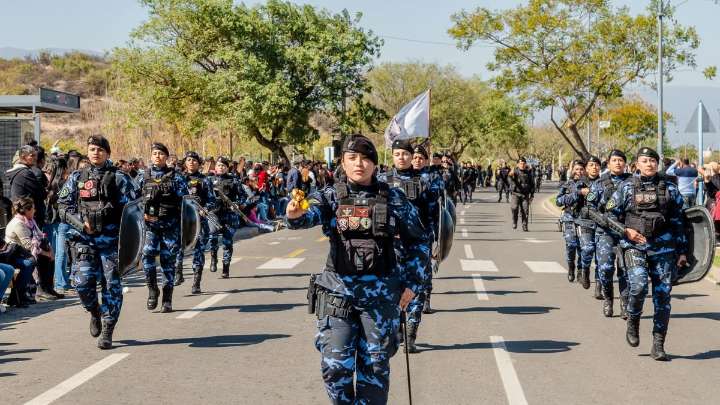 La Policía de Catamarca celebró su 202° aniversario con un gran desfile
