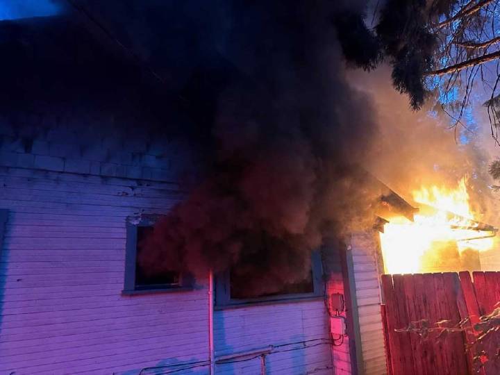 Massive Fire Tears Through Vacant Roseburg Residence Leaving Heavy Damage