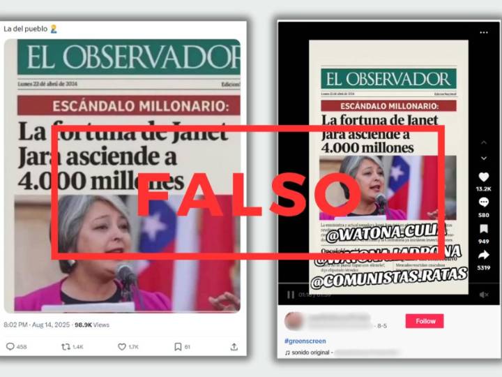 Comprueba: ¿Es cierta la portada de un diario de Uruguay sobre el patrimonio de Jeannette Jara?