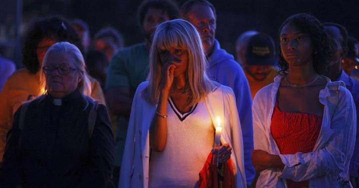 Catholic schoolchildren listened to a prayer, then ducked for cover from gunfire