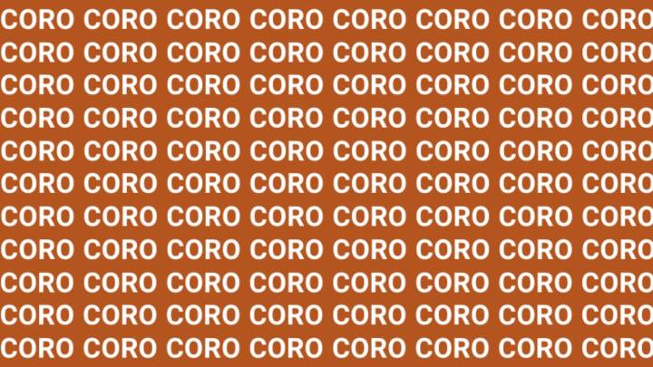 Sólo una mente perspicaz puede encontrar la palabra 'COPO' en menos de 5 segundos