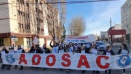Protesta de ADOSAC finalizó frente a la Casa de Gobierno