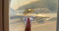 "Everyone was scared": Passengers spot 'cracked' window on Manchester Ryanair flight
